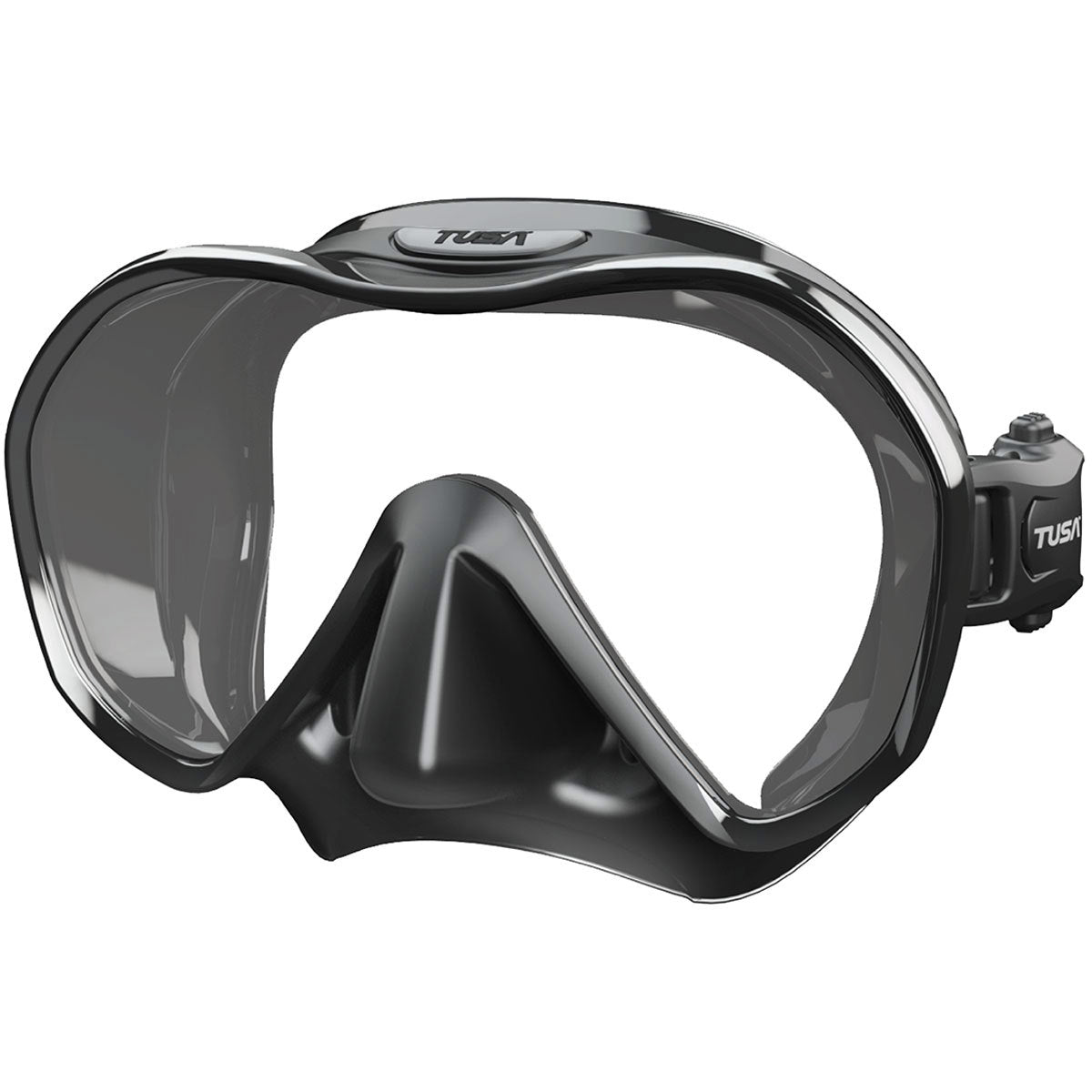 Tusa Zensee Black Snorkeling Mask - Comfortable & Anti-Fog Scuba Diving Gear for Adults - Perfect for Ocean Exploration, Beach Vacations & Underwater Photography