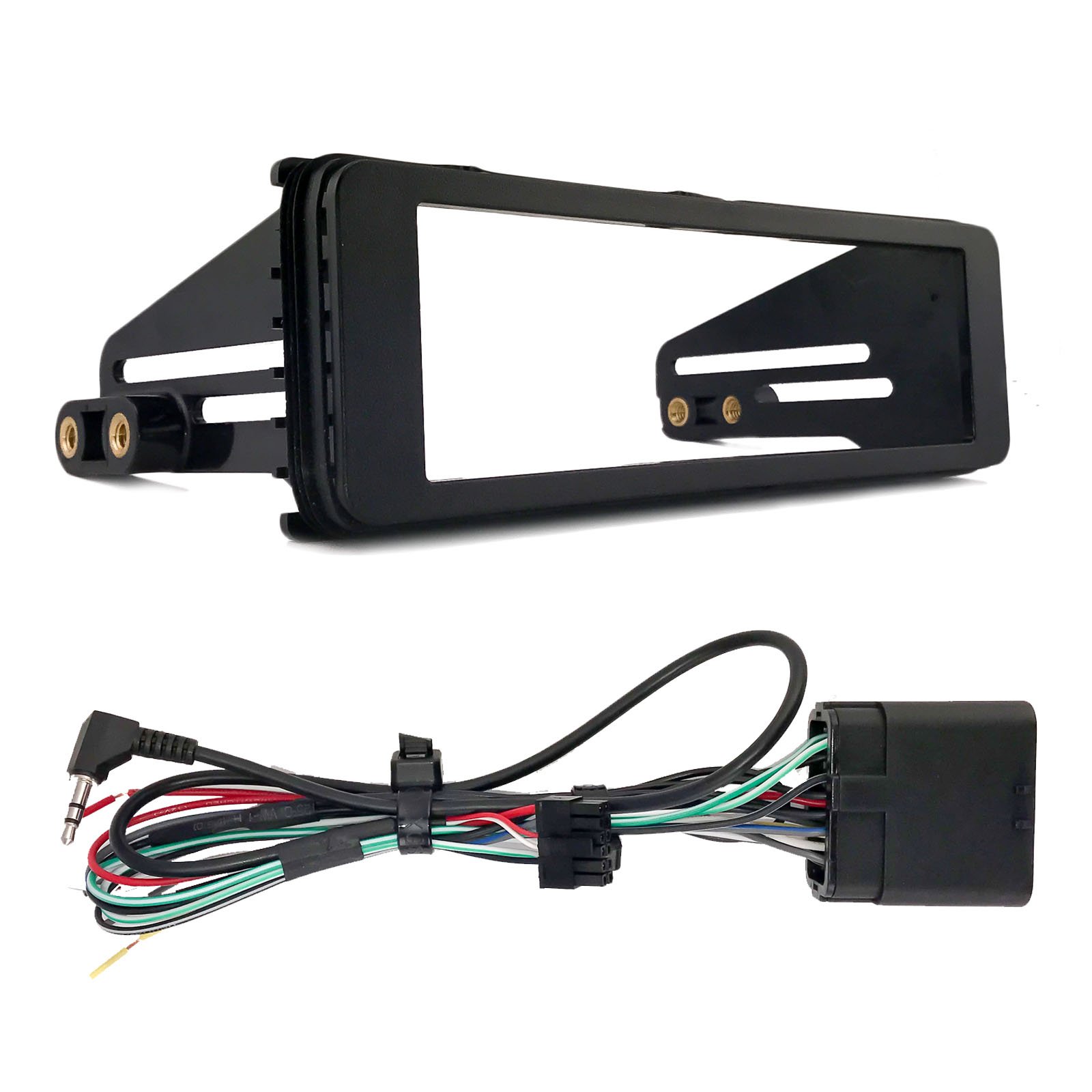 JVC KD-T92MBS Single DIN Marine Stereo - USB, Bluetooth, CD Player & AM/FM Radio Receiver with Installation Kit | Compatible with 1998-2013 Harley Davidson Motorcycles | Perfect for Boats, Motorcycles & Off-Road Vehicles