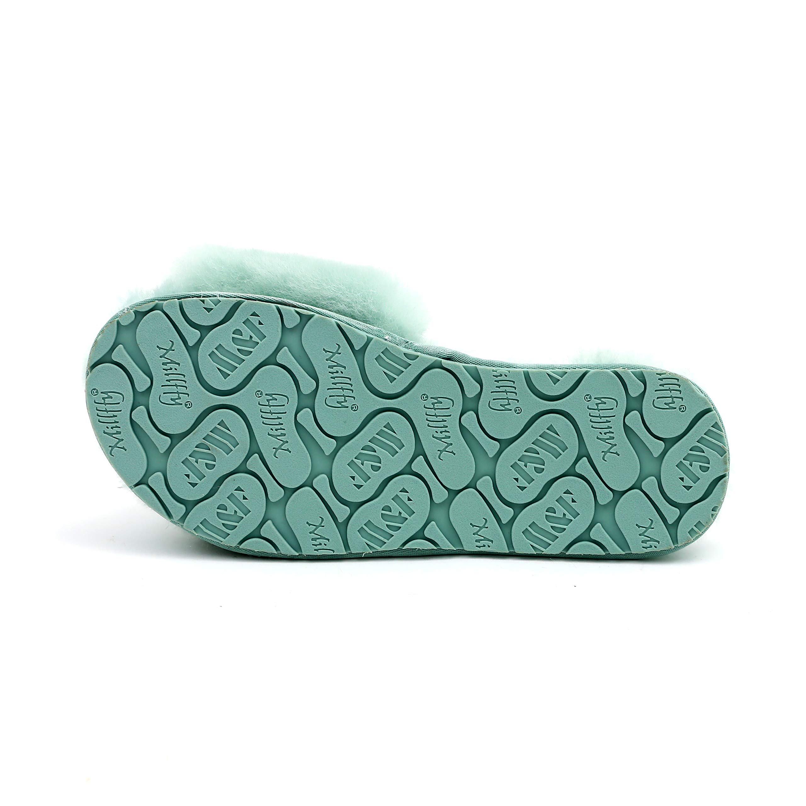 Boiled Wool Slippers for Women - Genuine Fur Open Toe House Slippers | Luxury Comfort Indoor/Outdoor Slippers by Dechic - Perfect for Lounging, Spa Days & Cozy Evenings