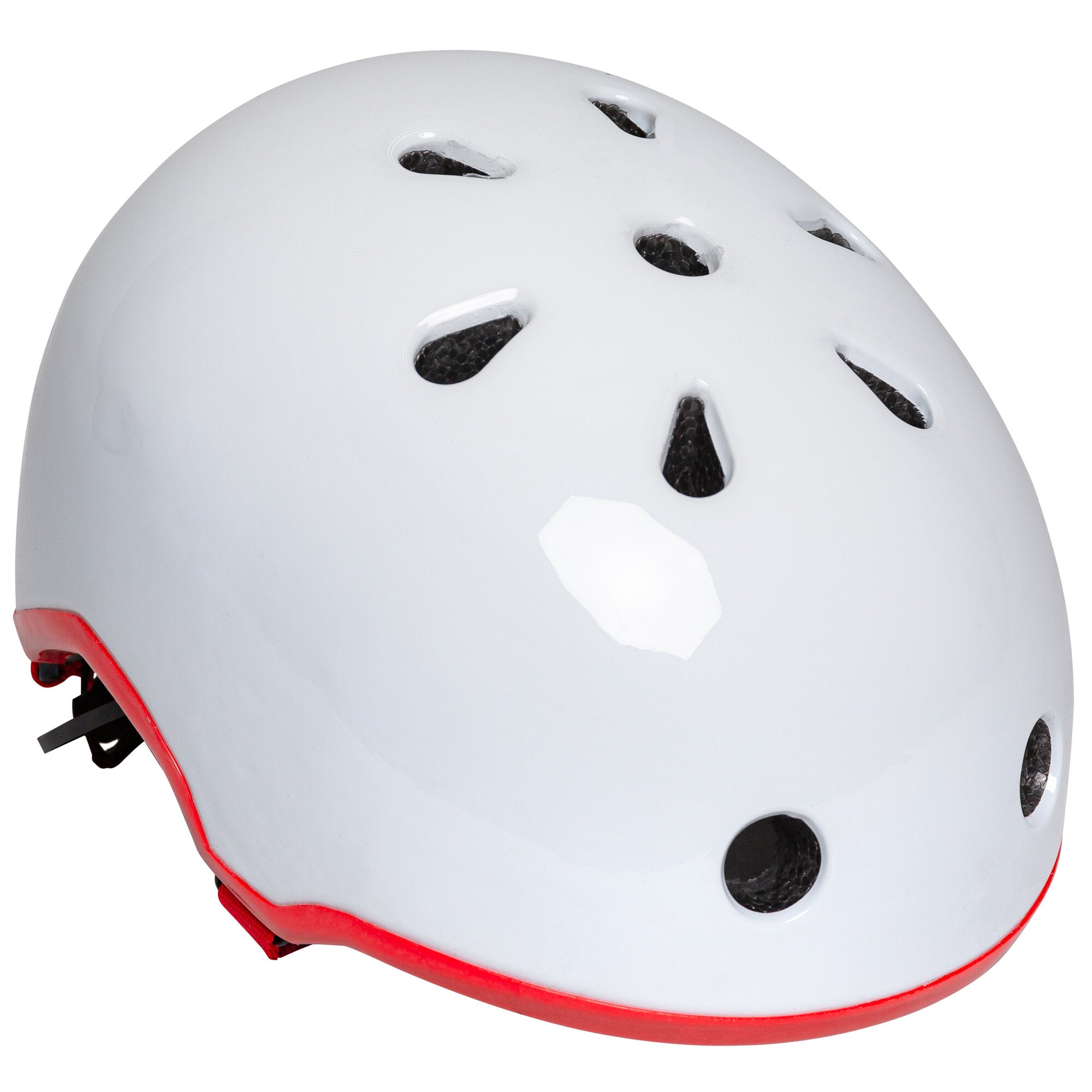 Elite White & Red Shiny Baseball Cap with Removable Peak - Stylish Adjustable Hat for Men & Women - Perfect for Sports, Outdoor Activities & Fashion Accessories