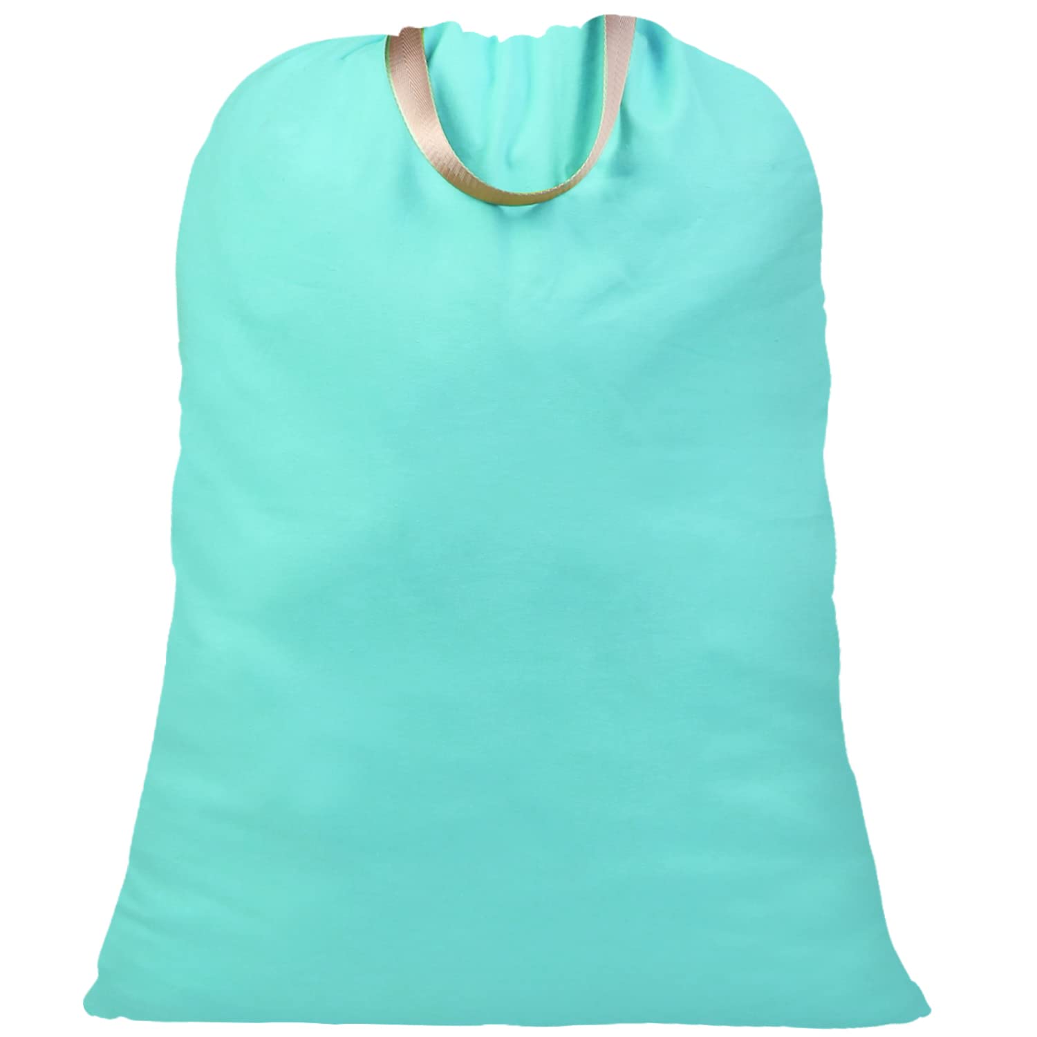 LOLOMLO Extra Large Heavy Duty Canvas Laundry Bag with Handles & Drawstring Closure - 25.5