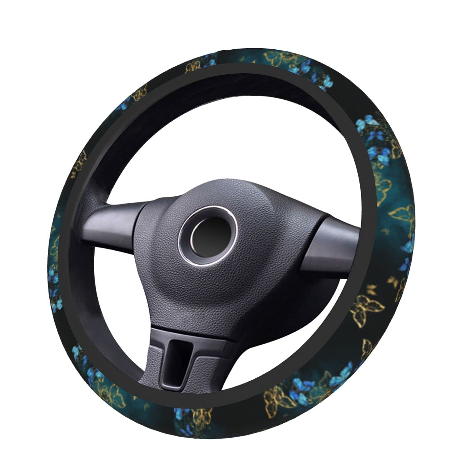 Universal 15 Inch Non-Slip Butterfly Steering Wheel Cover - Soft Car Steering Wheel Protector for Comfort & Style | Perfect for Daily Commute & Road Trips