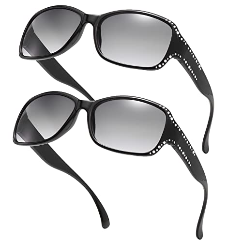 V-2pack/Black Frame Black Lens