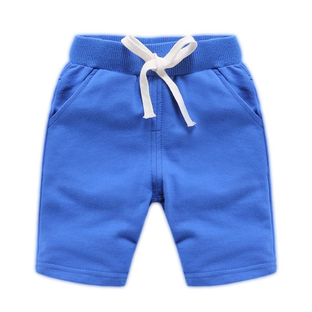 HAXICO Boys' Summer Cotton Shorts - Knee-Length Sporty Harem Pants for Toddlers (1-5 Years) | Soft & Breathable Playwear for Outdoor Activities, Beach & Casual Wear