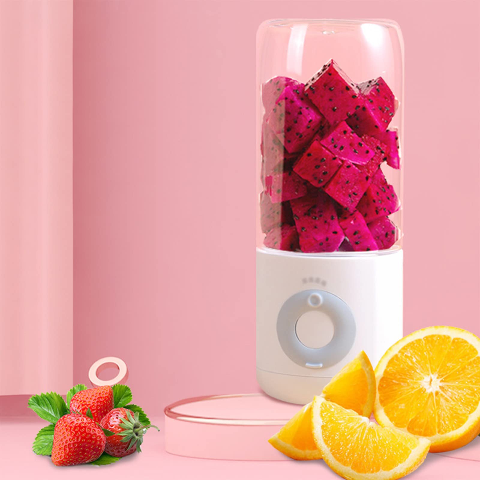 **Lanhui Portable USB Rechargeable Blender - 500ml Travel Juicer Cup for Smoothies, Shakes & Fresh Juice | Perfect for Gym, Office & Outdoor Adventures**