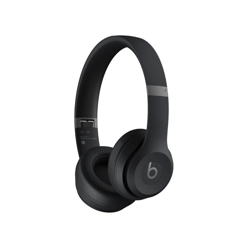Beats Solo 4 Wireless On-Ear Headphones - Black | Premium Sound for Music, Gaming & Travel