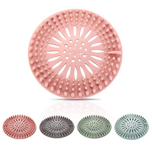 **Agabani Shower Drain Cover - Durable Silicone Hair Catcher & Sink Drain Stopper - Bathtub Hair Trap for Clog-Free Drains - Bathroom Cleaning Accessories (2-Pack) - Perfect for Showers, Sinks & Tubs**