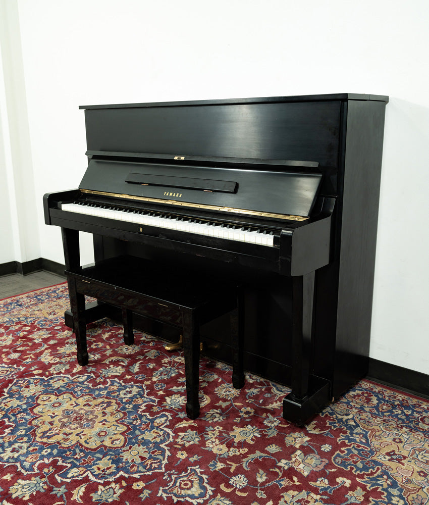 Vintage 1972 Yamaha U1 Upright Piano in Satin Ebony - Serial D1372462 | Used Professional Piano for Home, Studio & Music School | Classic Japanese Craftsmanship