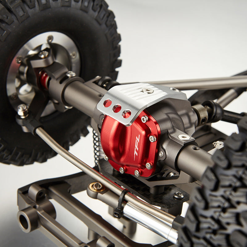 TFL 1/10 Scale RC Car Assembled Chassis Kit - Compatible with Rock Crawler, SCX10 Models (305mm/313mm Wheelbase) - Includes Gearbox & Axles - Perfect for Off-Road Racing and Trail Adventures