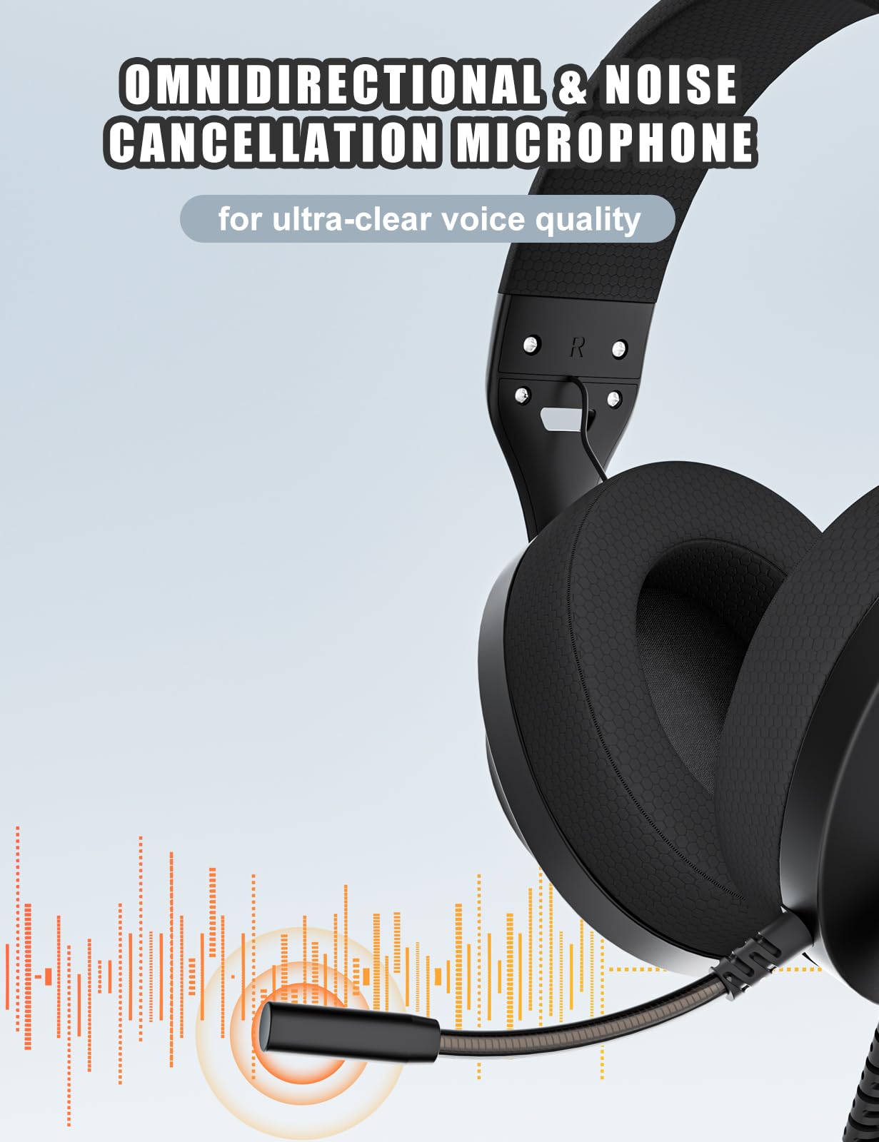 S30 Gaming Headset with Microphone - 198g Lightweight Design, Noise Cancelling Mic & Soft Earmuffs - Compatible with Xbox Series X|S, PS5, PS4, Nintendo Switch & PC - 3.5mm Wired Headphones for Professional Gaming & Online Meetings