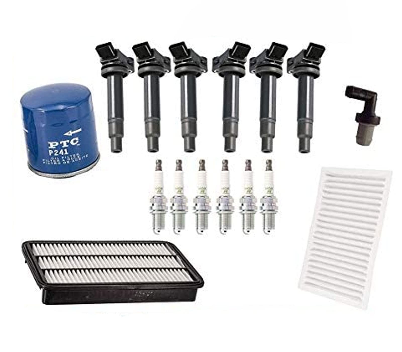 High-Quality Ignition Coils, Spark Plugs, Oil & Air Cabin Filter Replacement Kit for 1999-2003 Lexus RX300 - Perfect for Engine Maintenance & Performance Tuning