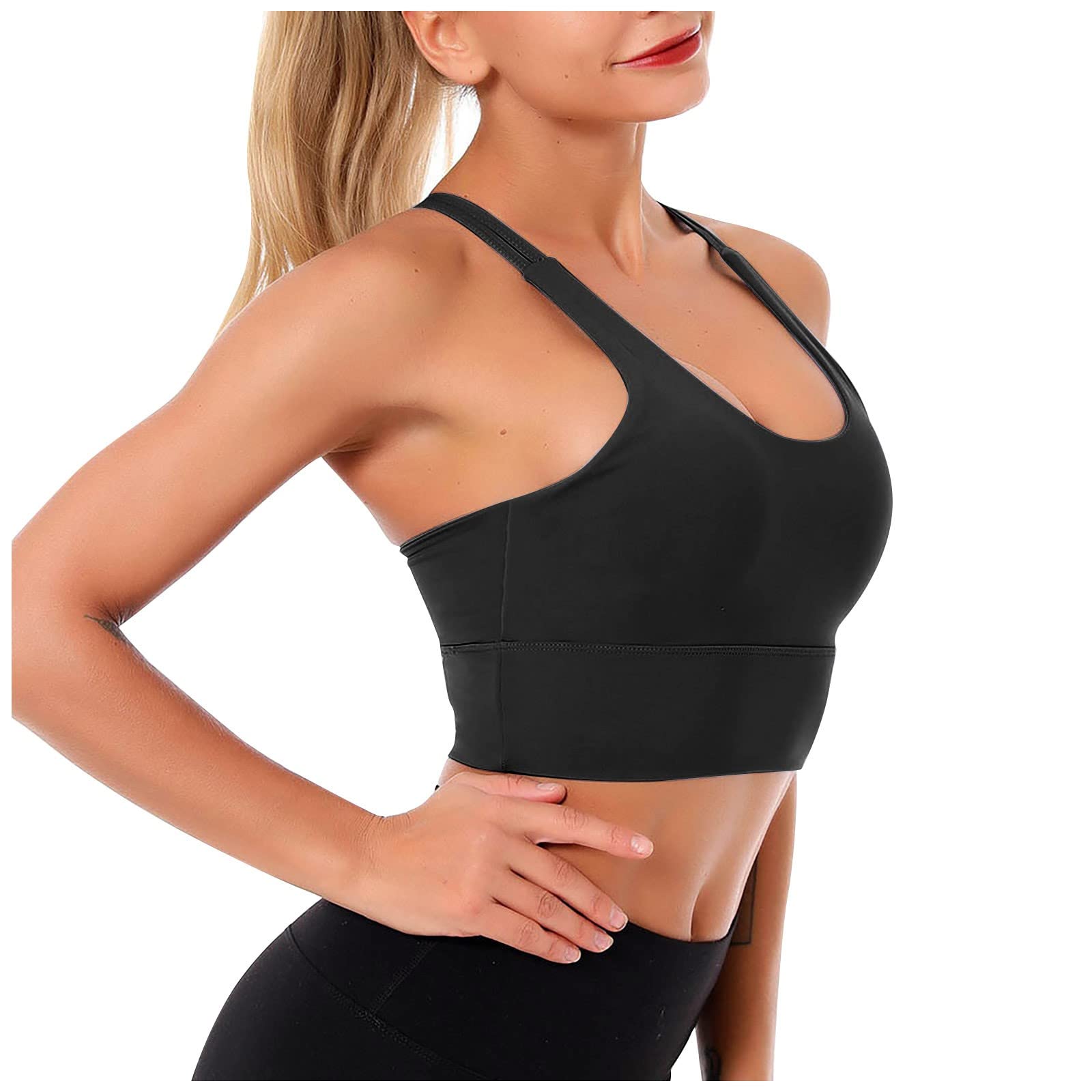 Women's Comfortable Sports Bras - Yoga Tank Tops Sleeveless Fitness Workout Running Crop Tops for Active Women | Perfect for Yoga, Gym, Running & Daily Wear