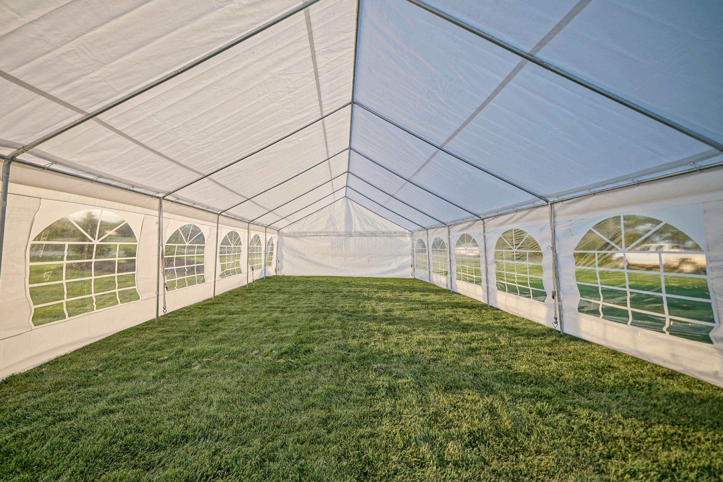 Shade Tree™ 20' x 40' Heavy Duty Party Tent with Sidewalls - Waterproof Outdoor Canopy for Weddings, Events, Carports & Backyard Gatherings | Perfect for Outdoor Celebrations, Farmers Markets & Camping
