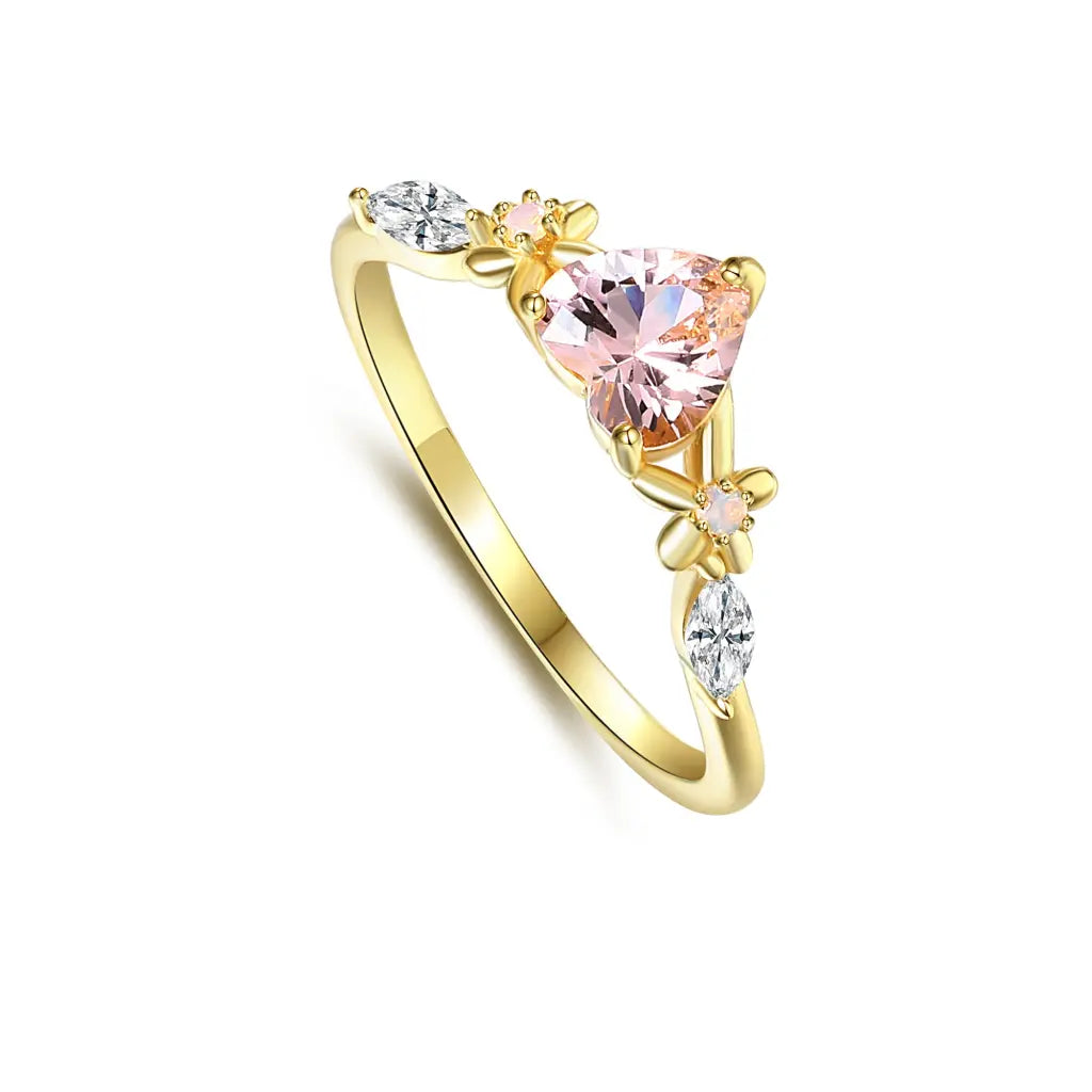 Erica Sweetheart Ring - Elegant Heart-Shaped Jewelry for Women | Perfect for Valentine's Day, Anniversary & Romantic Gifts