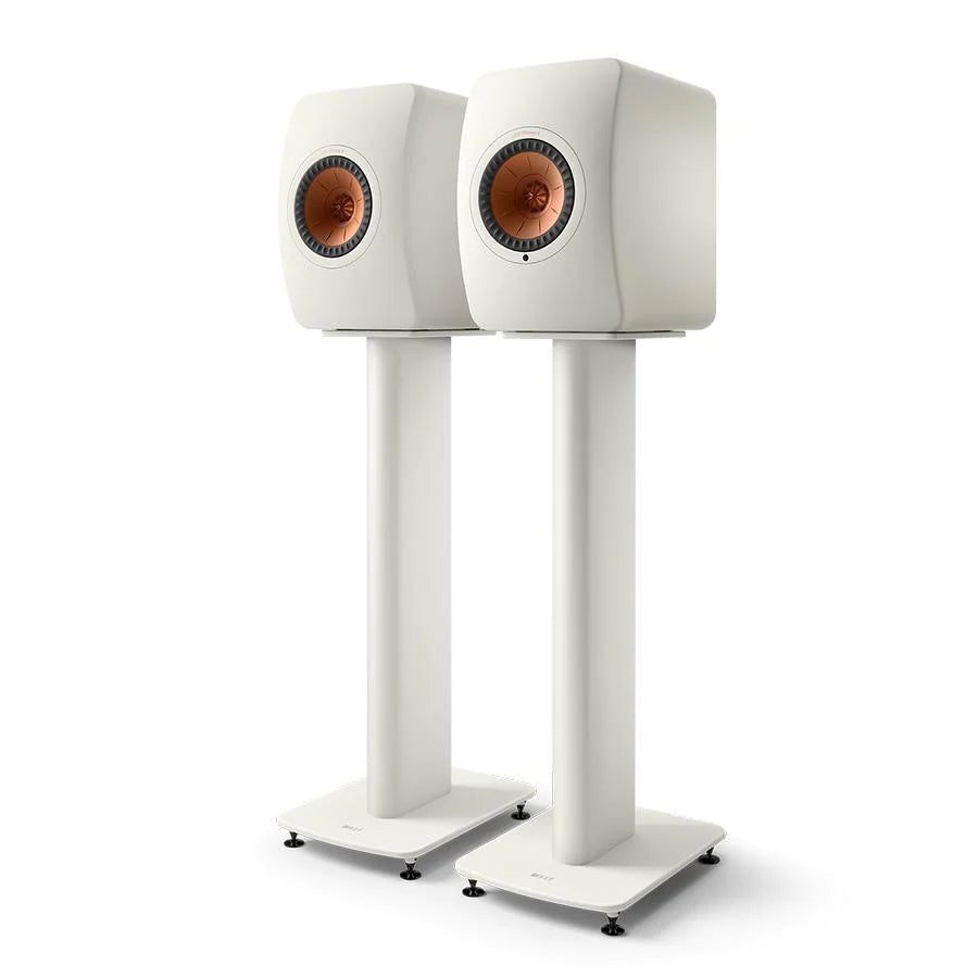 KEF LS50 Wireless II Premium Hi-Fi Bookshelf Speakers with S2 Speaker Stands Bundle - Perfect for Home Theater, Music Listening & Studio Monitoring