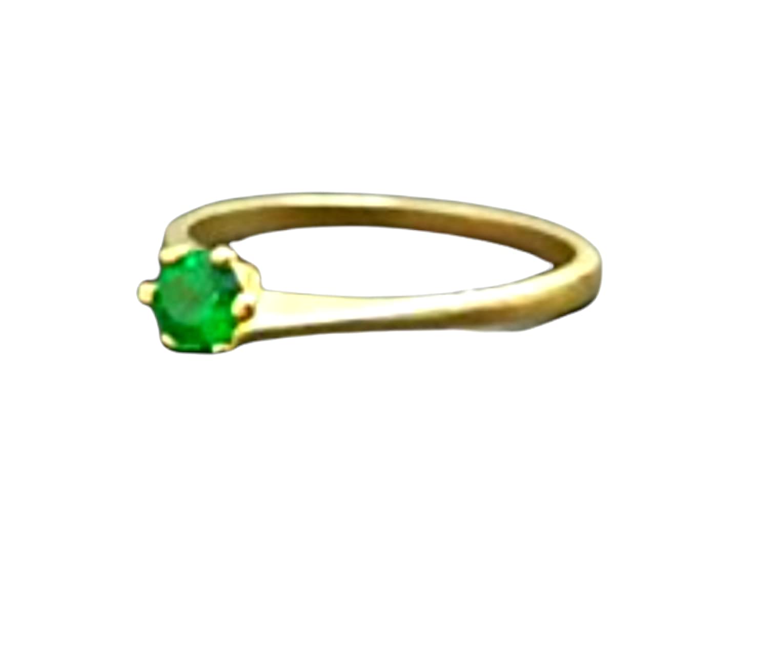 May Birthstone Emerald Ring - 14K Gold Plated Stackable Delicate Ring for Women, Mothers & Engagement - Perfect for Gifts, Anniversaries & Everyday Wear
