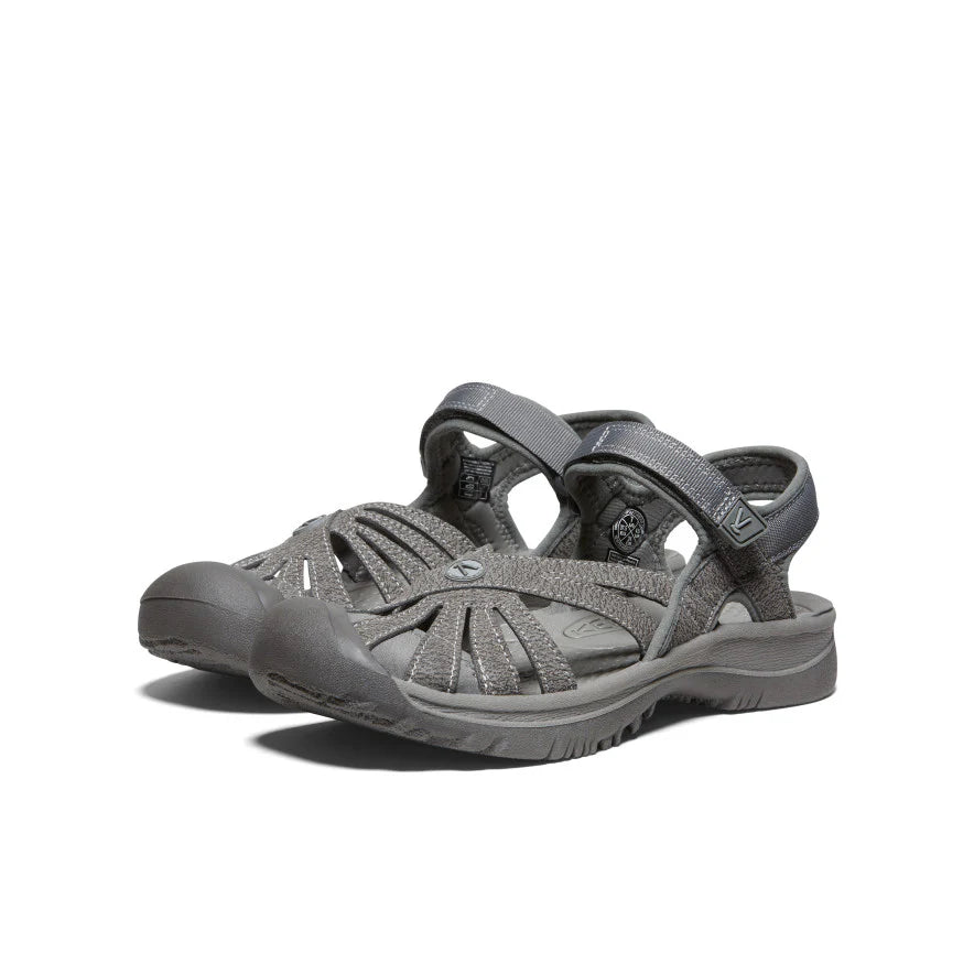 Women's Rose Sandal in Gargoyle/Raven - Stylish & Comfortable Summer Shoes for Beach, Pool, and Casual Outings