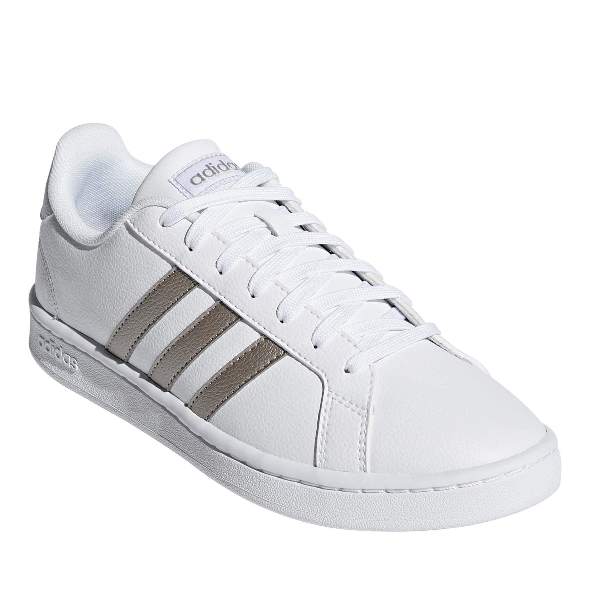 Adidas Grand Court Women's Sneakers - Comfortable White Tennis Shoes for Women | Casual Walking & Gym Workout Shoes | Perfect for Running, Training & Everyday Wear