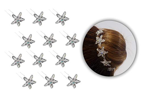 Ekan Juda Pins for Bun Decoration - 12-Piece Hairpin Set for Women (20g) | Perfect for Updos, Braids, and Special Occasions