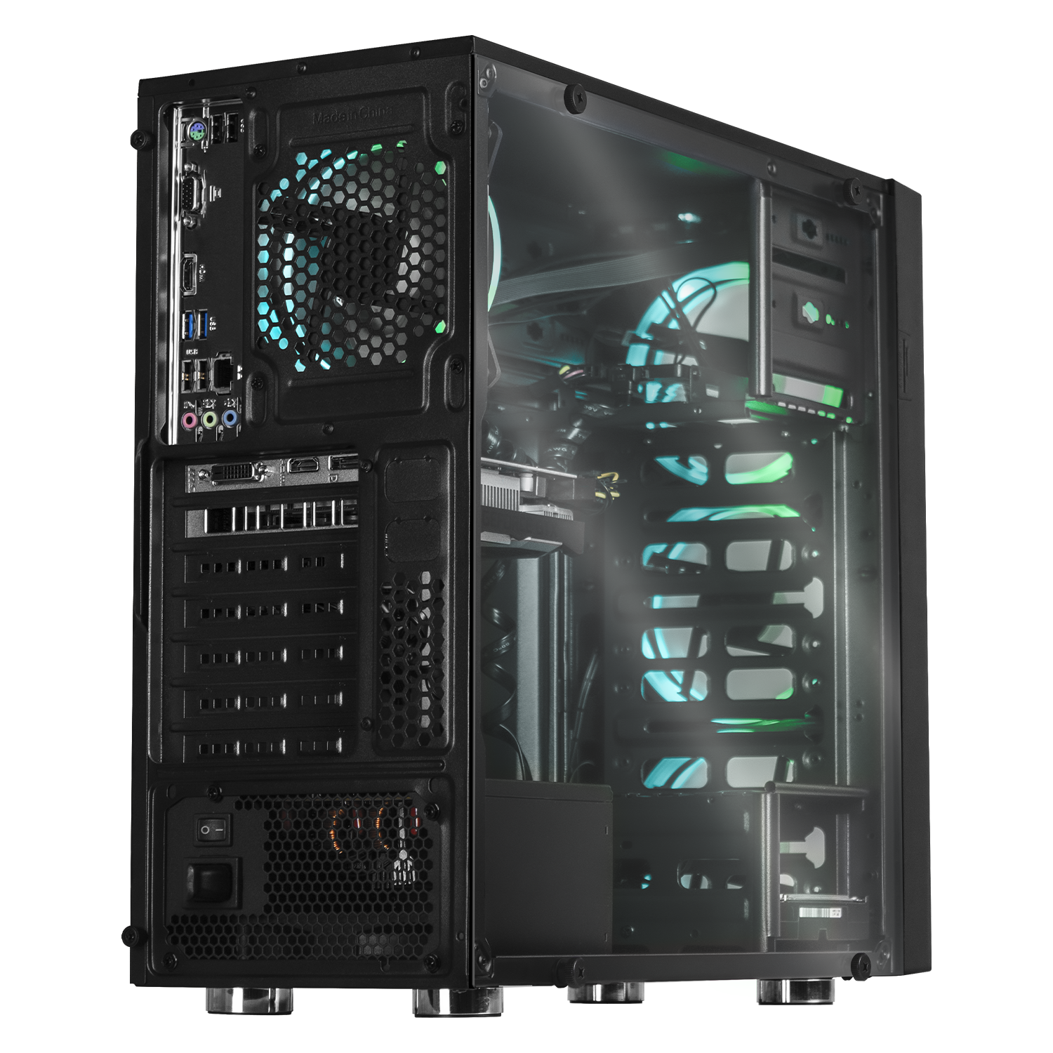 Xtreme PC Gaming Desktop - NVIDIA GeForce GTX 1650, Intel Core i5-10400F, 16GB RAM, 120GB SSD + 2TB HDD, WiFi, Black - Perfect for Esports, Streaming & High-Performance Gaming