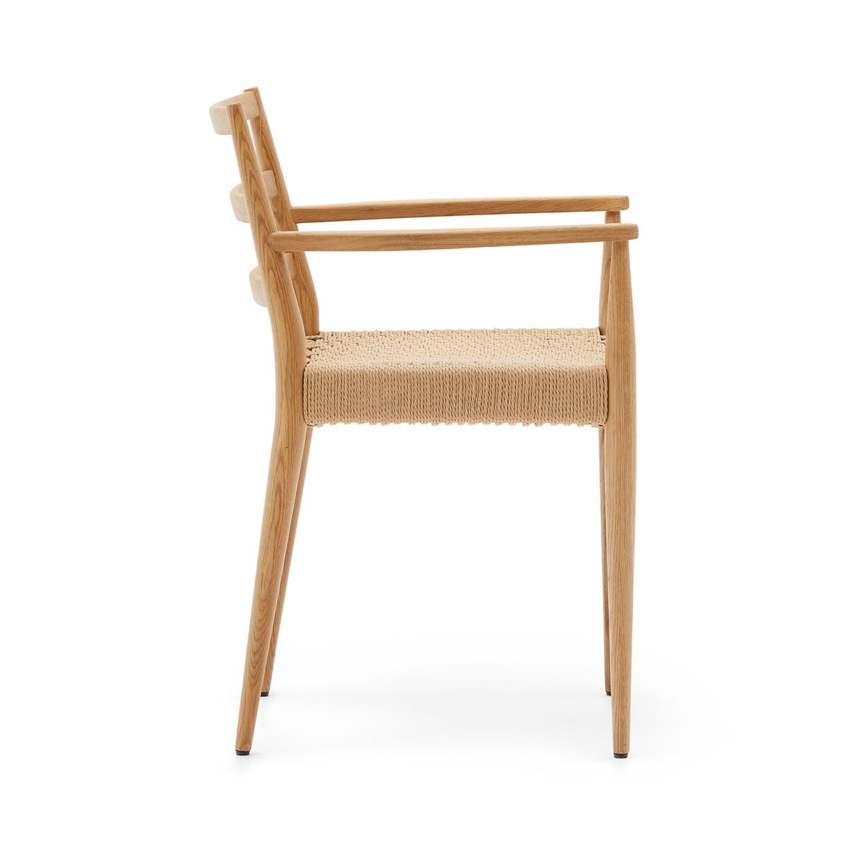 Kave Home Analy Armchair - Modern Accent Chair for Living Room, Bedroom & Office - Comfortable Upholstered Lounge Chair with Wooden Legs - Perfect for Relaxing, Reading & Decorating Your Home