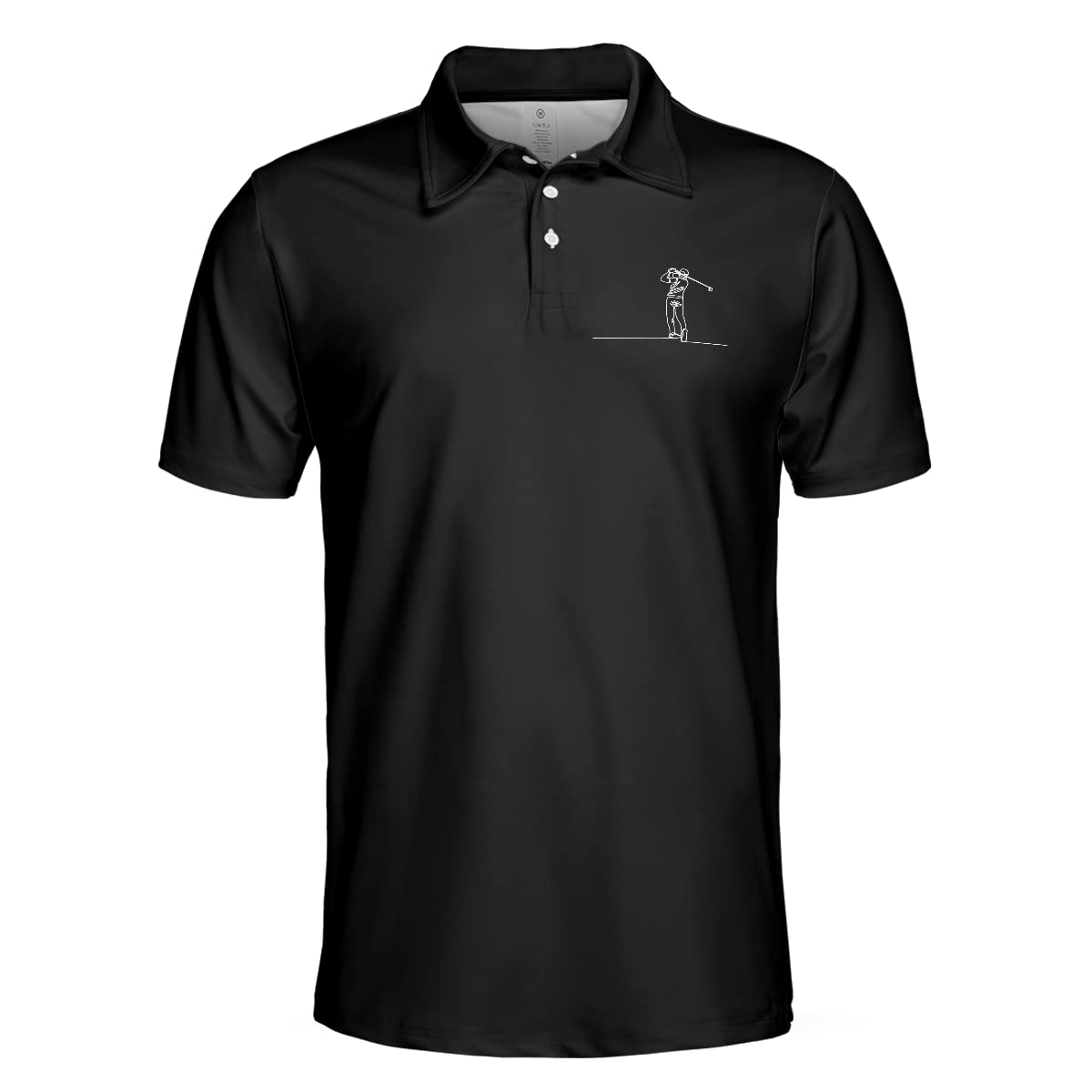 HYPERFAVOR Men's Performance Golf Polo Shirt - Moisture Wicking Short Sleeve Dry Fit Athletic Shirt - Breathable Comfort for Golfers - Perfect for Golf Tournaments, Casual Wear & Outdoor Activities