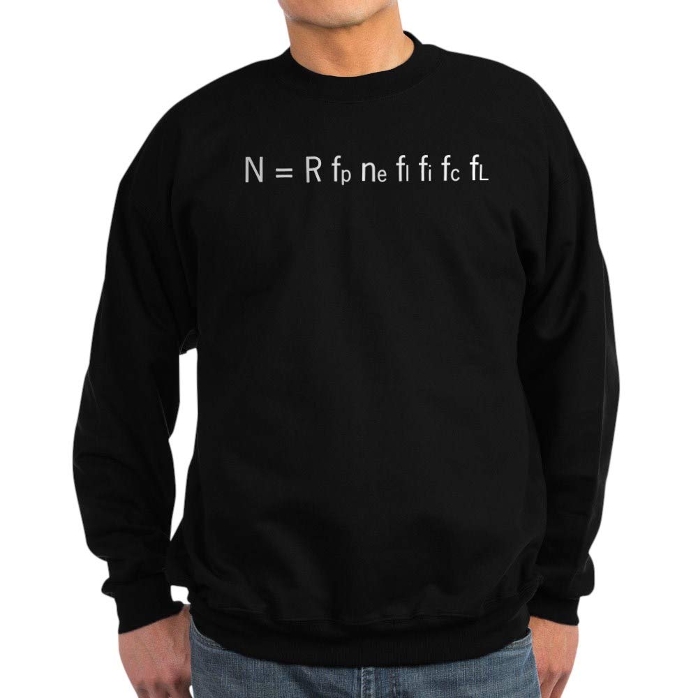 Drake Equation Sweatshirt - Dark Hoodie for Science & Space Lovers | Perfect for Astronomy Enthusiasts, College Students & Nerdy Gift Ideas