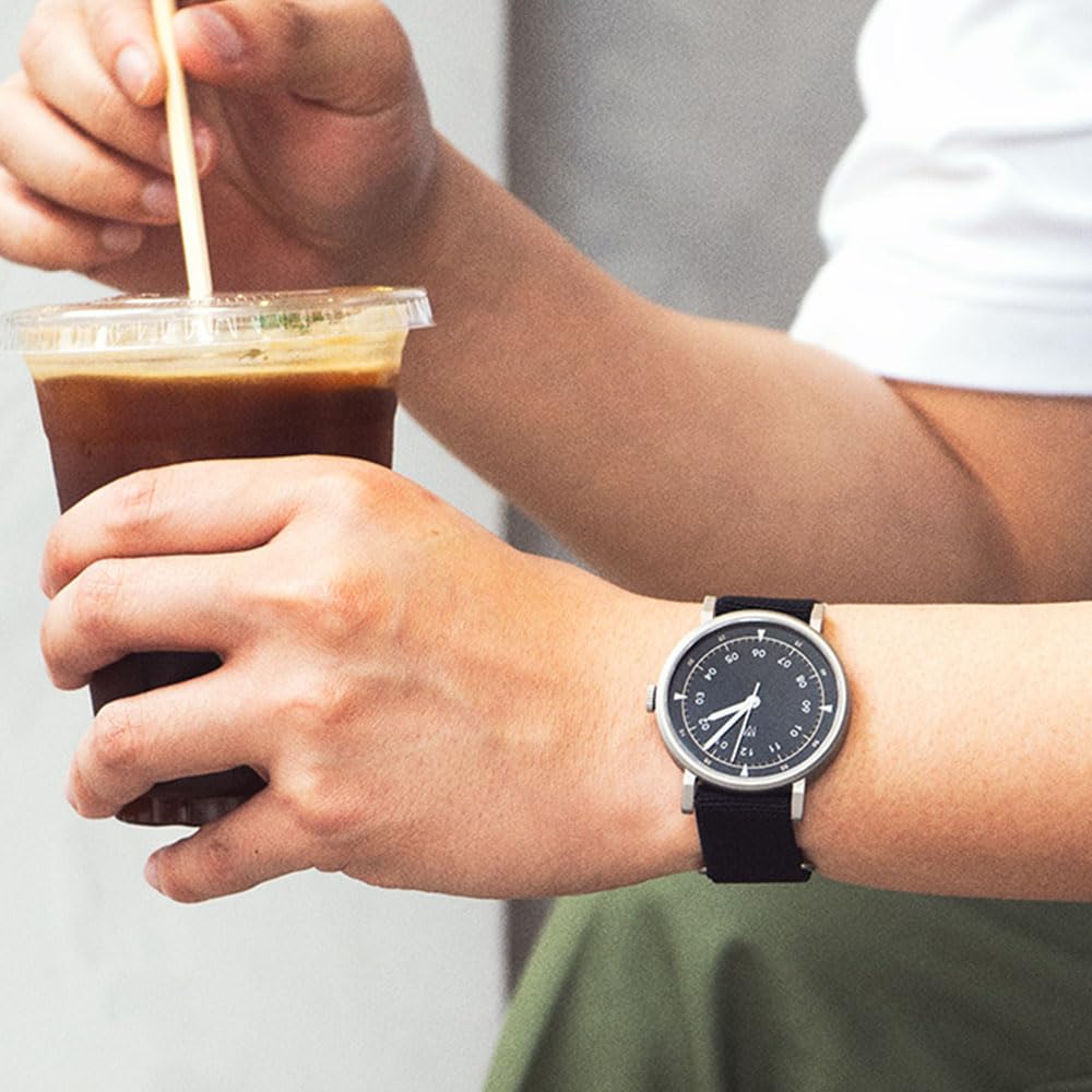 40mm Unisex Swiss Automatic Movement Watch with Parachute Strap & Sapphire Crystal Glass - Waterproof Luxury Timepiece for Men & Women - Perfect for Outdoor Adventures, Business Meetings & Everyday Wear