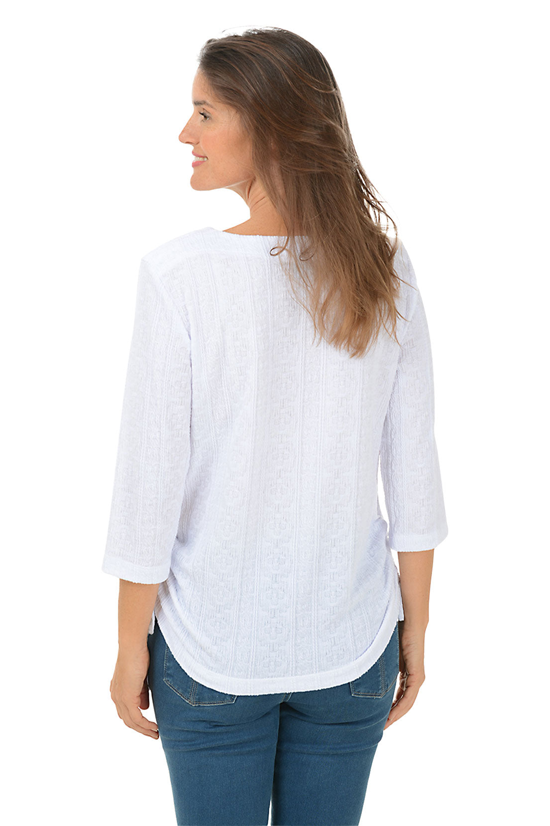 Cable Knit Textured Side Shirred Tops for Women - Casual Winter Sweater Blouse for Layering & Office Wear