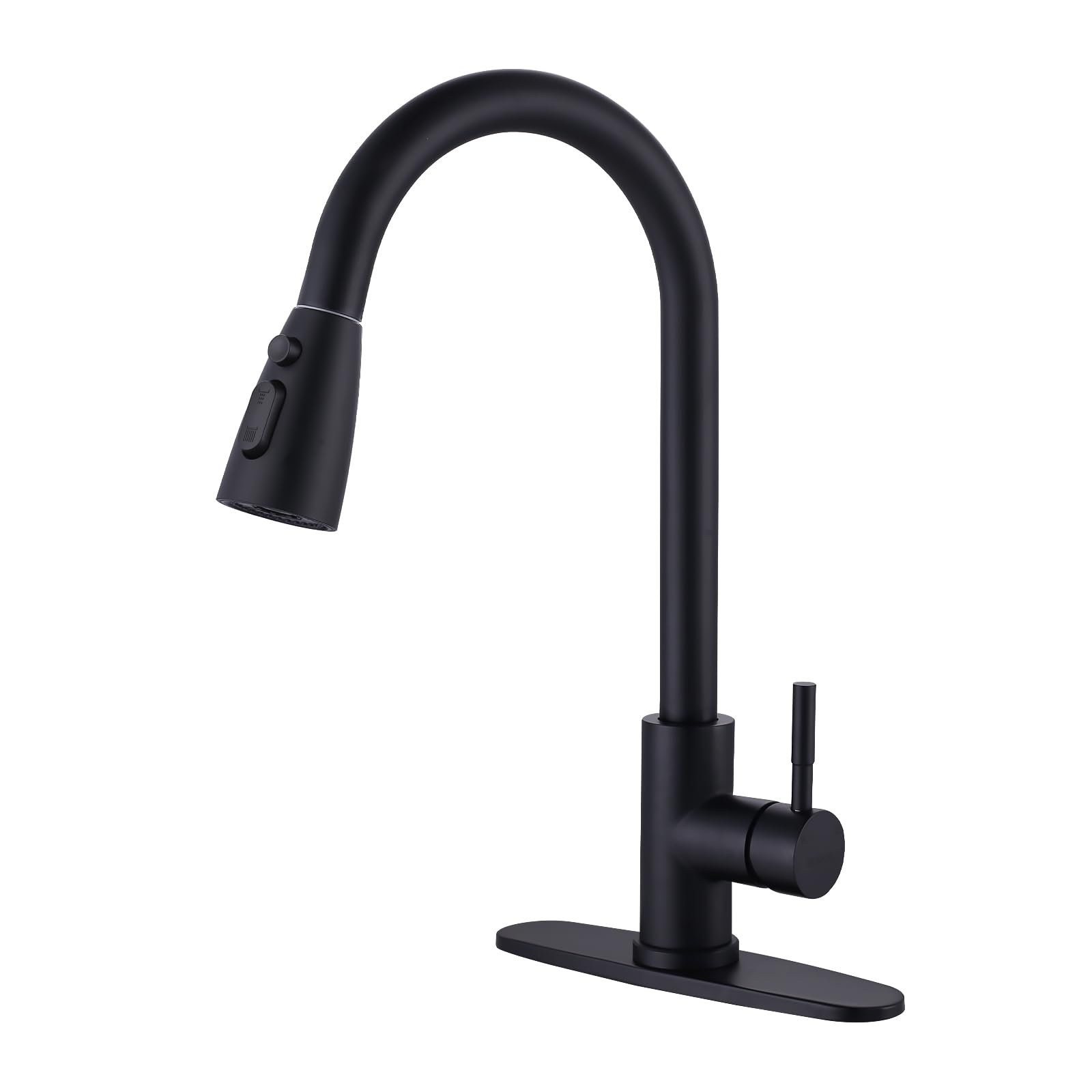Stainless Steel Pull Down Kitchen Faucet with Sprayer - High Arc for RV & Home Use