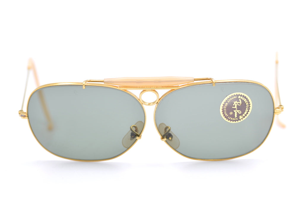 RayBan Bud Decot Shooter Sunglasses - Classic Aviator Style, UV Protection, Polarized Lenses for Men & Women - Perfect for Driving, Outdoor Sports, and Fashion Accessories