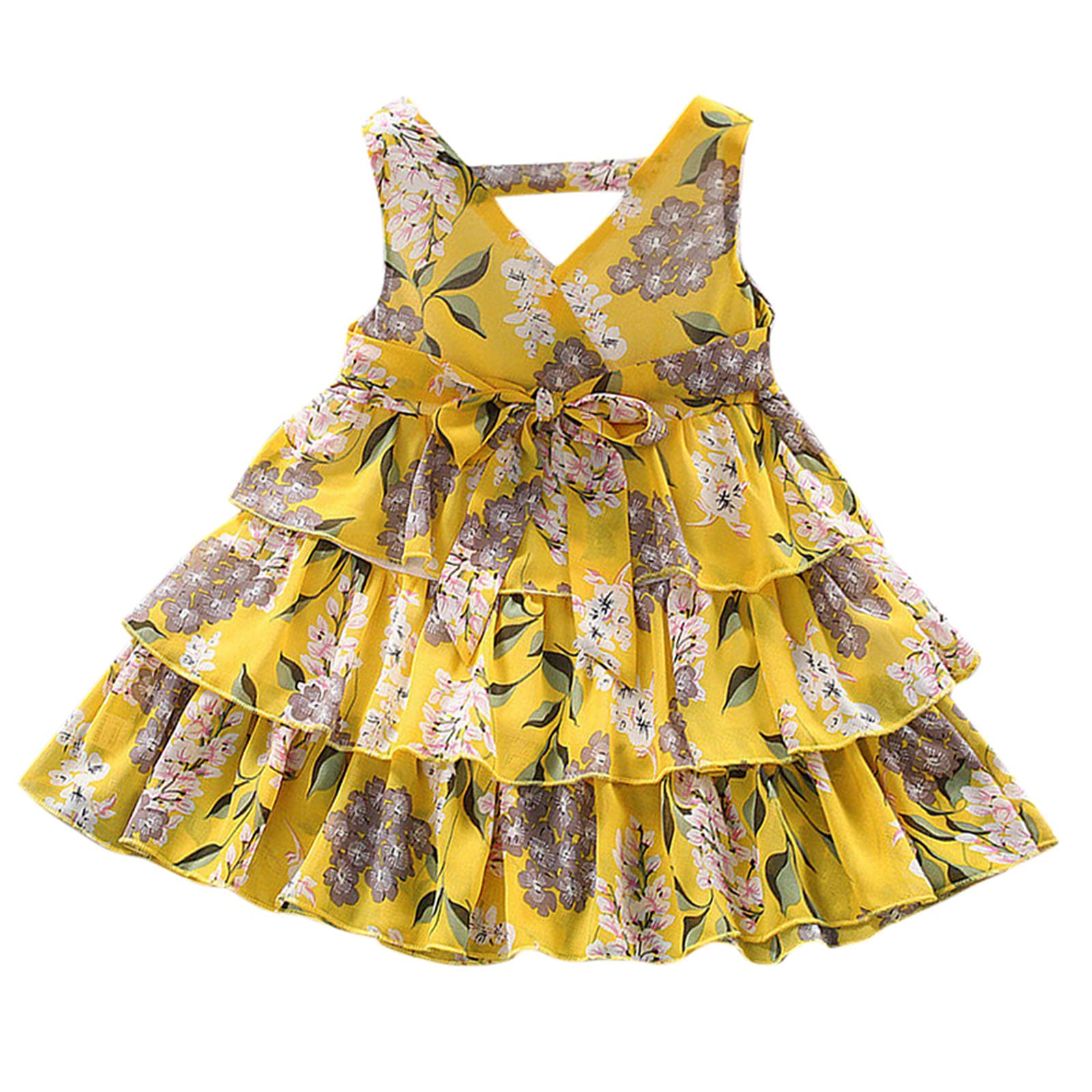 Boho Baby Girl Summer Outfit - Sleeveless Floral Princess Dress & Skirt Set for Toddlers | Cute & Comfortable Girls' Clothing for Playdates, Parties & Photo Shoots