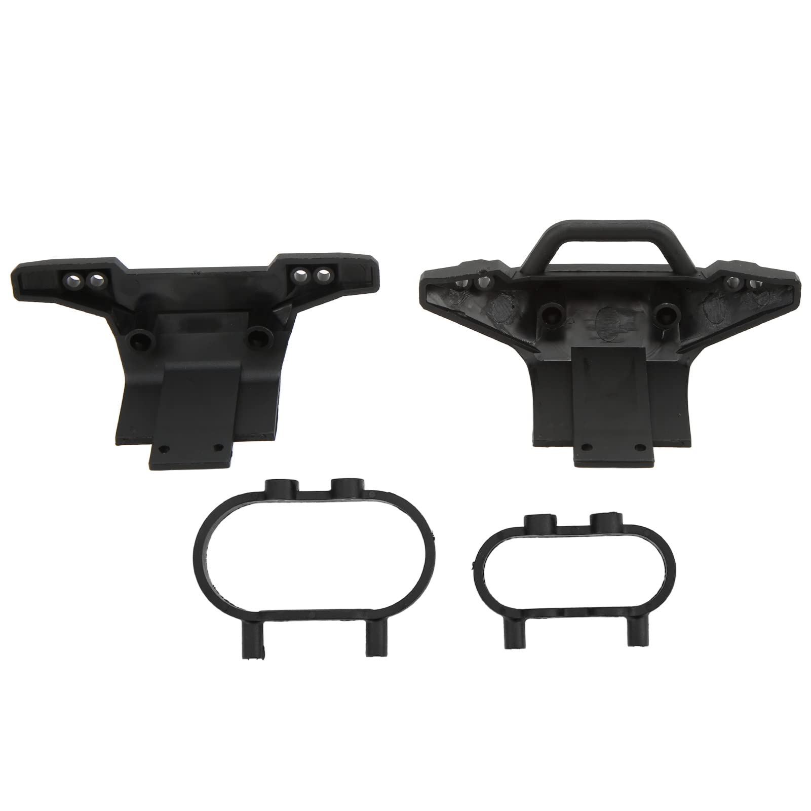 RiToEasysports Durable Plastic Front & Rear Bumper Set for WLtoys 144002 1/14 Scale RC Car - Impact Resistant Bumper Assembly with Installation Accessories - Perfect for Off-Road Racing & Crash Protection