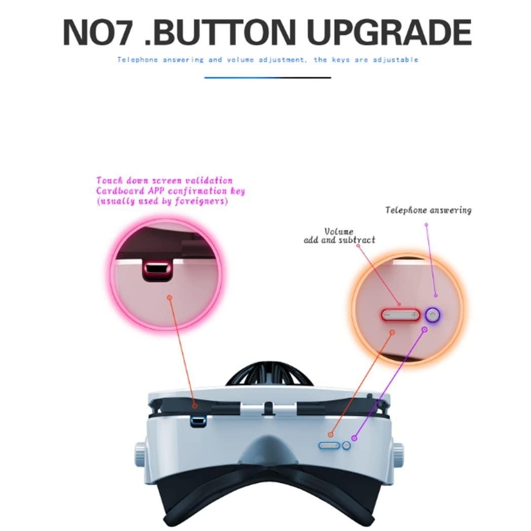 3D VR Headset with Bluetooth Controller - Compatible with iPhone 13 Pro Max/13 Pro/13/12/11, Samsung Galaxy S21, Huawei & Xiaomi Series - Immersive Virtual Reality Gaming & Movie Experience (Color: Black, OS: iOS/Android) - Perfect for Home Entertainment & VR Gaming Sessions