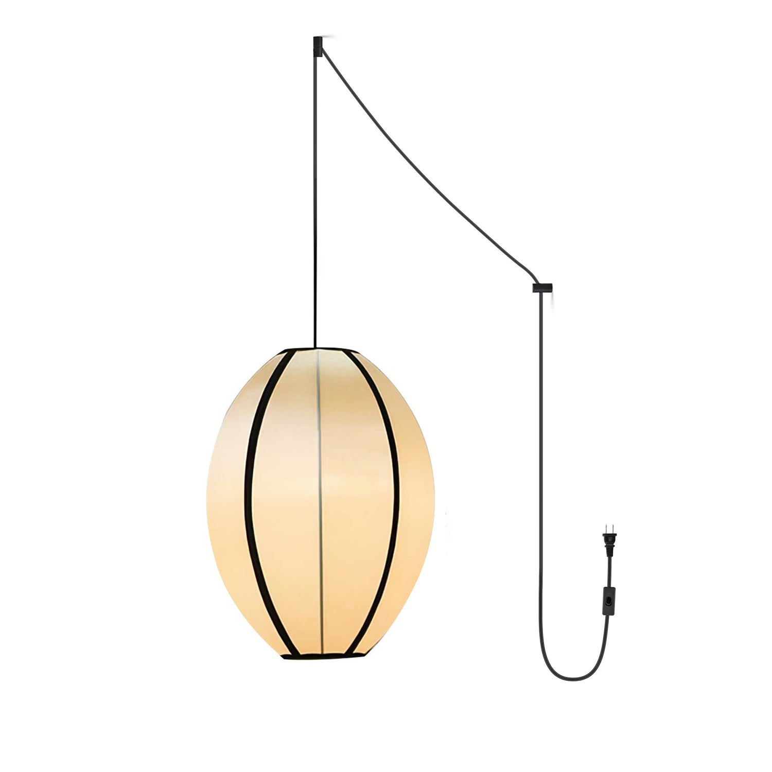 Bombori Pendant Swarovski Crystal Chandelier - Elegant Hanging Light Fixture for Dining Room, Bedroom & Living Room Decor