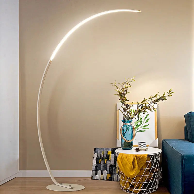 Alisya Adjustable Floor Lamp with Articulating Arm - Modern LED Reading Light for Living Room, Bedroom, or Office - Dimmable Task Lighting for Study, Work, and Relaxation