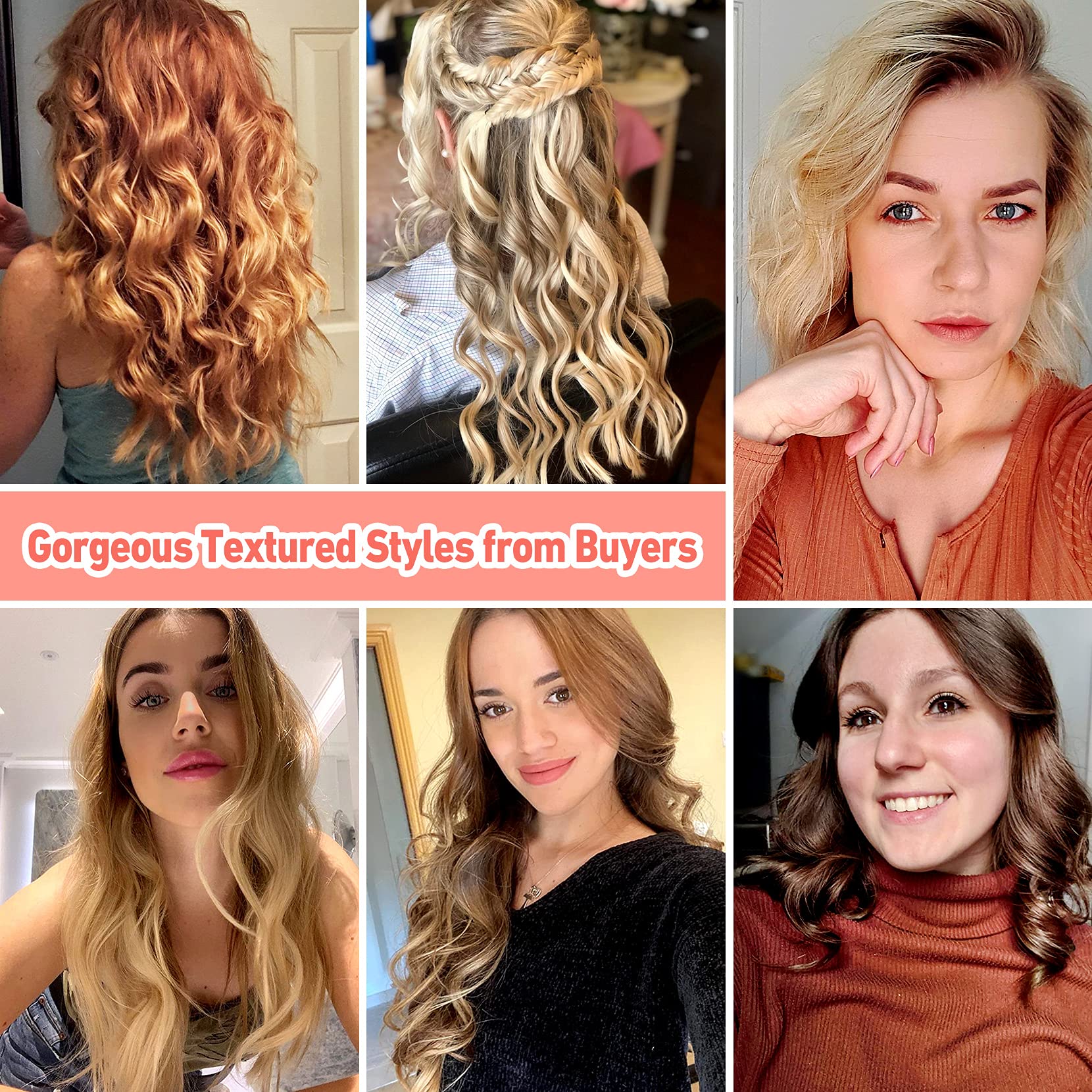 2 in 1 Curling Wand with Dual Barrels - Professional Hair Curler for Beach Waves & Tight Curls - EU Plug (068AB) | Perfect for Home Styling, Salon Use & Travel