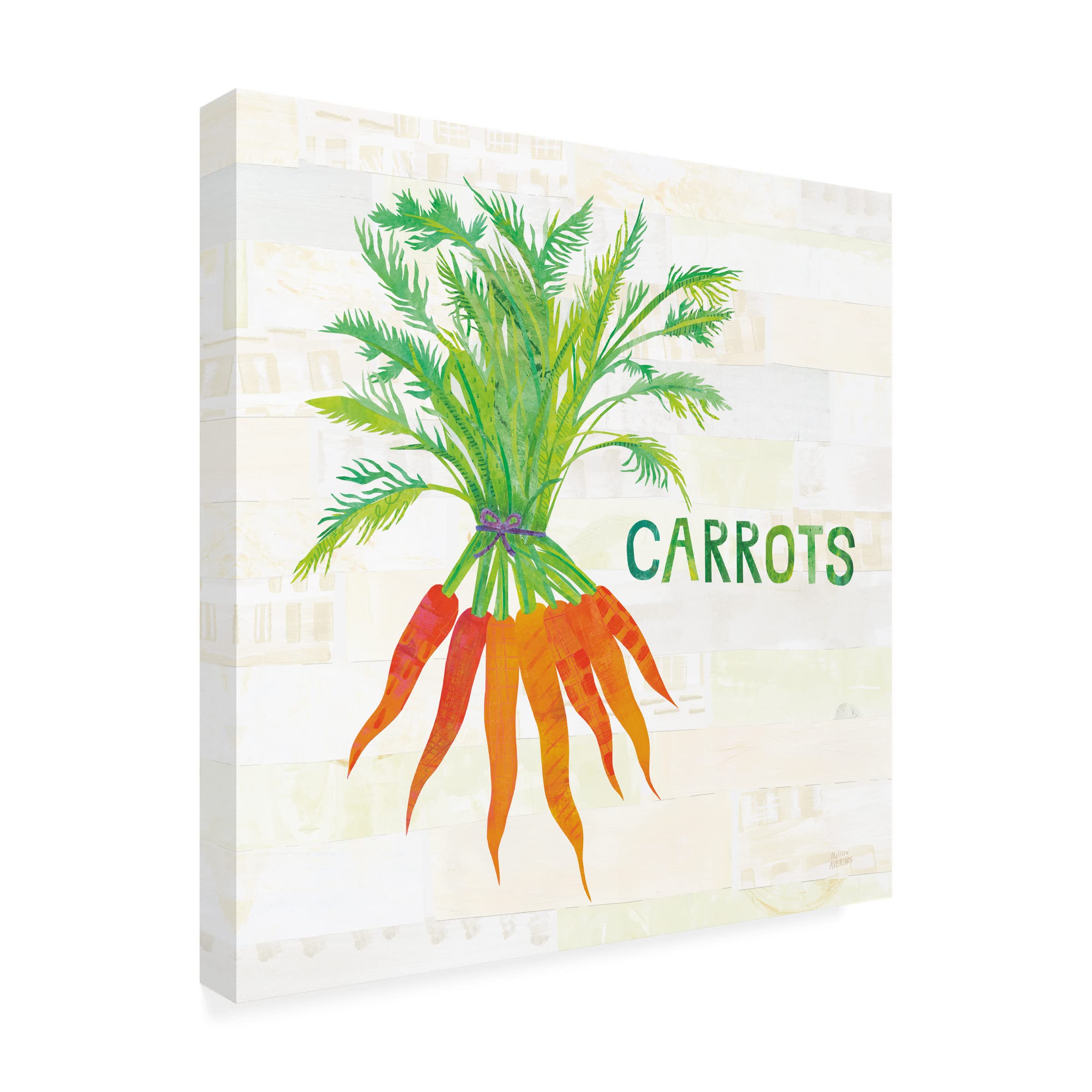 Trademark Fine Art 'Kitchen Garden IV' Canvas Wall Art Print by Melissa Averinos - Perfect for Kitchen Decor, Dining Room & Farmhouse Style Home