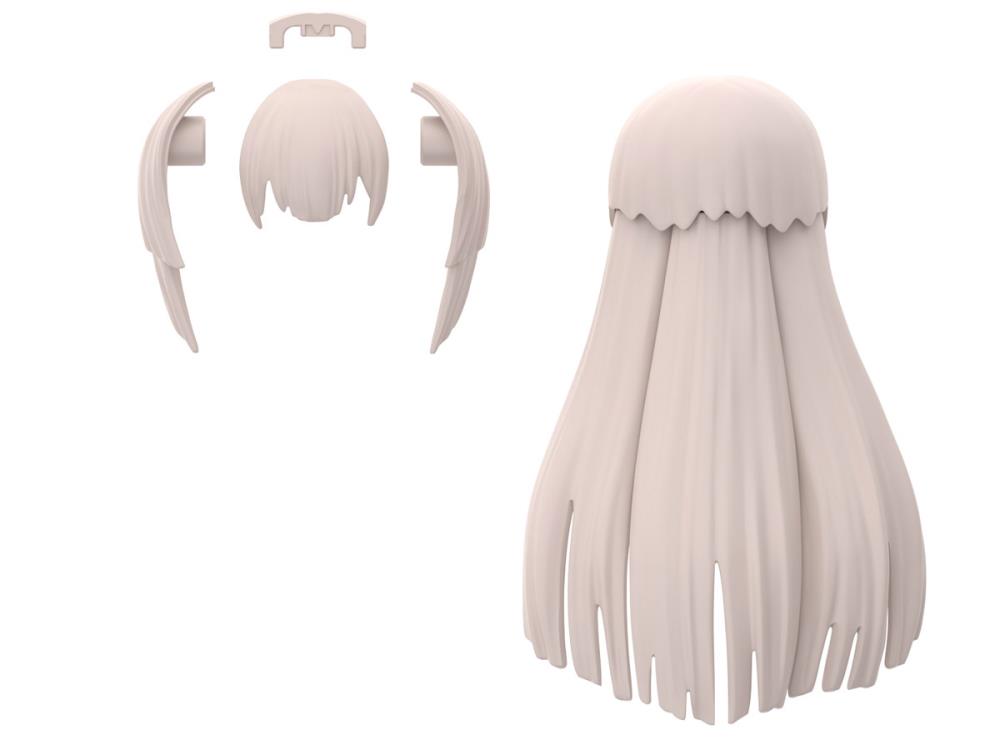 Bandai 30 Minutes Sisters 30MS Option Hair Style Parts Vol. 5 - Anime Model Kit Accessories for Customization (4-Piece Set) | Perfect for DIY Figure Collectors & Cosplay Enthusiasts