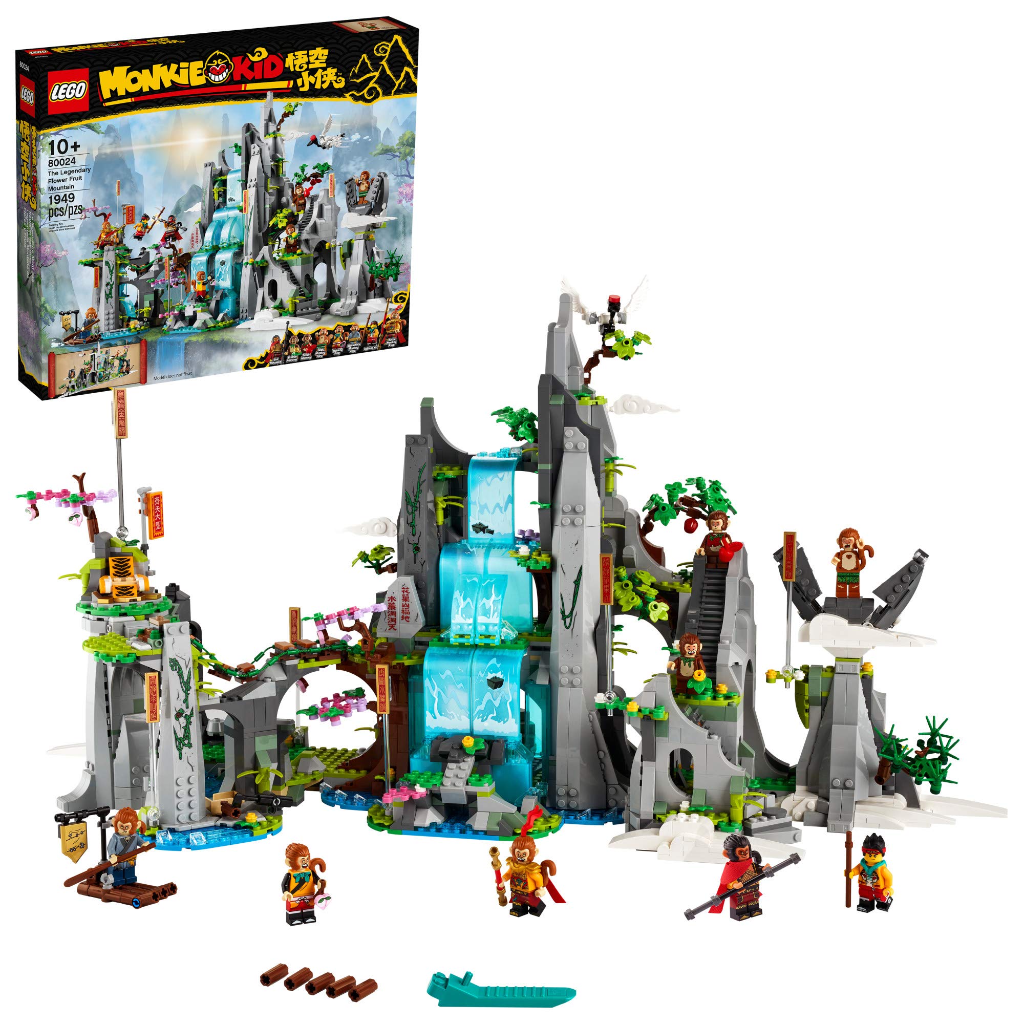 LEGO Monkie Kid The Legendary Flower Fruit Mountain 80024 Building Set - 1,947 Piece Awesome Toy Kit for Kids & Collectors | Creative Play, Gift Idea & Display Model
