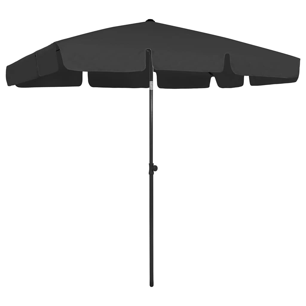 Premium Adjustable Tilt Beach Umbrella with Anchor - 78.7