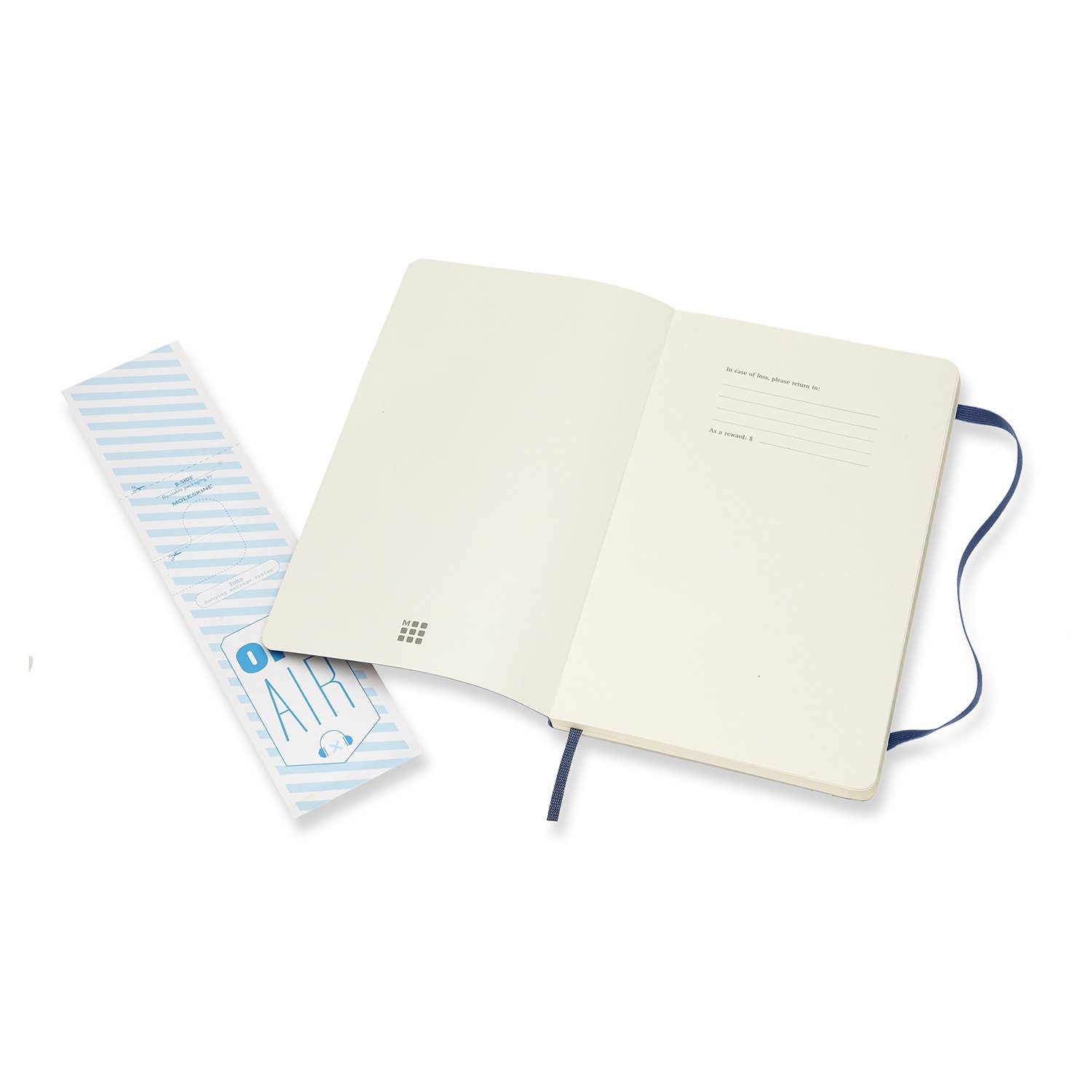 Moleskine QP616B20 Classic Soft Cover Ruled Notebook - Large Sapphire Blue Journal for Writing, Note Taking & Sketching | Perfect for Students, Professionals & Creative Work