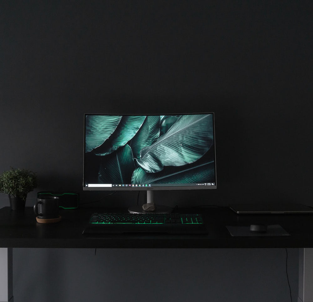 27 Inch Desktop Monitor - Full HD 1080p Computer Screen with HDMI & VGA Ports for Home Office, Gaming, and Multimedia Entertainment
