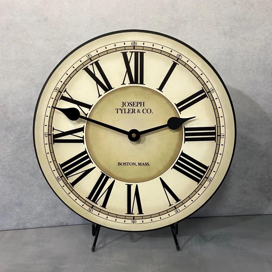 Waterford Wall Clock - 38 Inch Handcrafted in USA, Silent Non-Ticking Mechanism, Rustic Decor for Living Room & Bedroom, Battery Operated - Perfect for Home, Office, and Farmhouse Décor