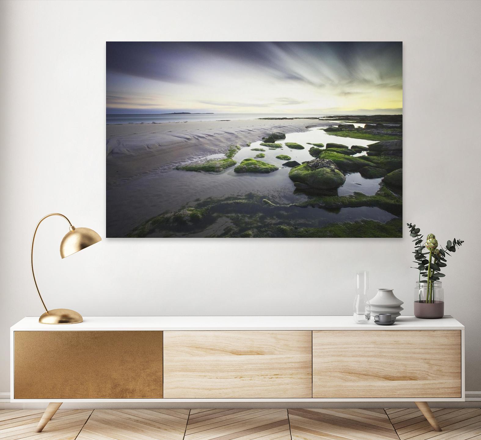 Cooper Dawn Over Seahouses Beach - Stunning Coastal Wall Art for Home & Office Decor | Perfect for Living Rooms, Bedrooms & Beach House Interiors