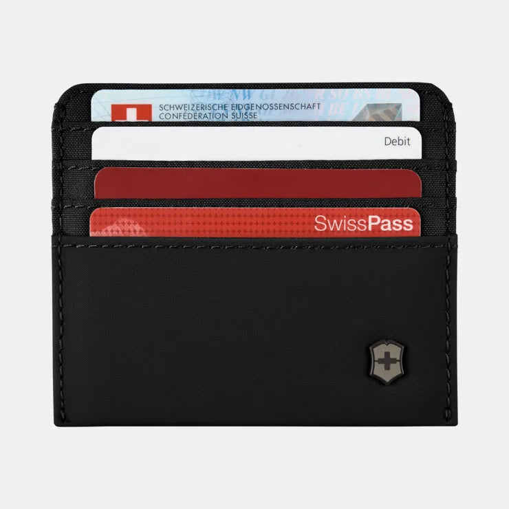 Victorinox Swiss Army Travel Essentials Slim RFID Blocking Credit Card Holder - Secure & Compact Wallet for Men & Women - Perfect for Travel, Business & Everyday Use