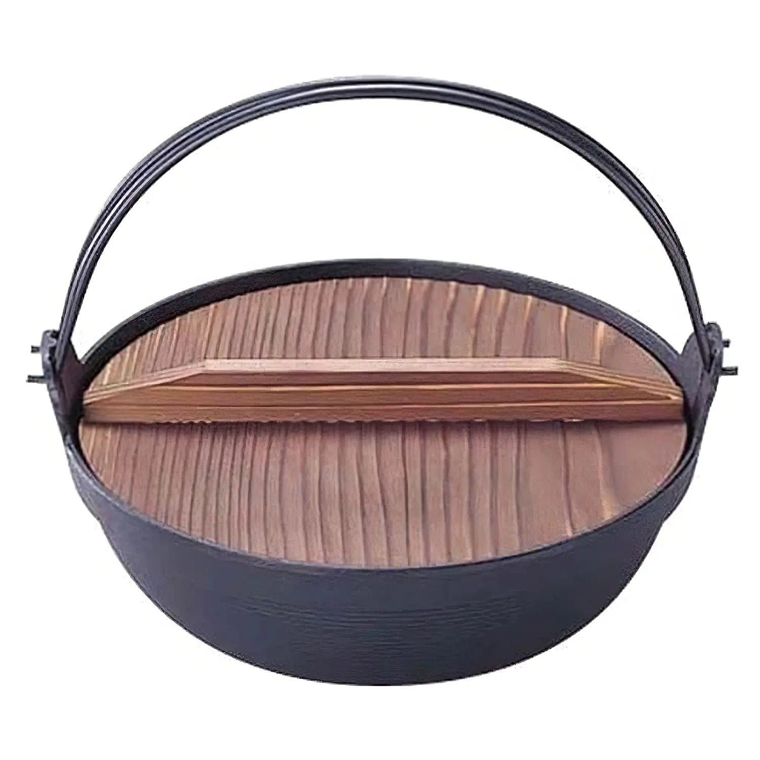 Premium Iwachu Nambu Cast Iron Japanese Hot Pot - Authentic Iron Cookware for Sukiyaki, Shabu Shabu & Home Cooking