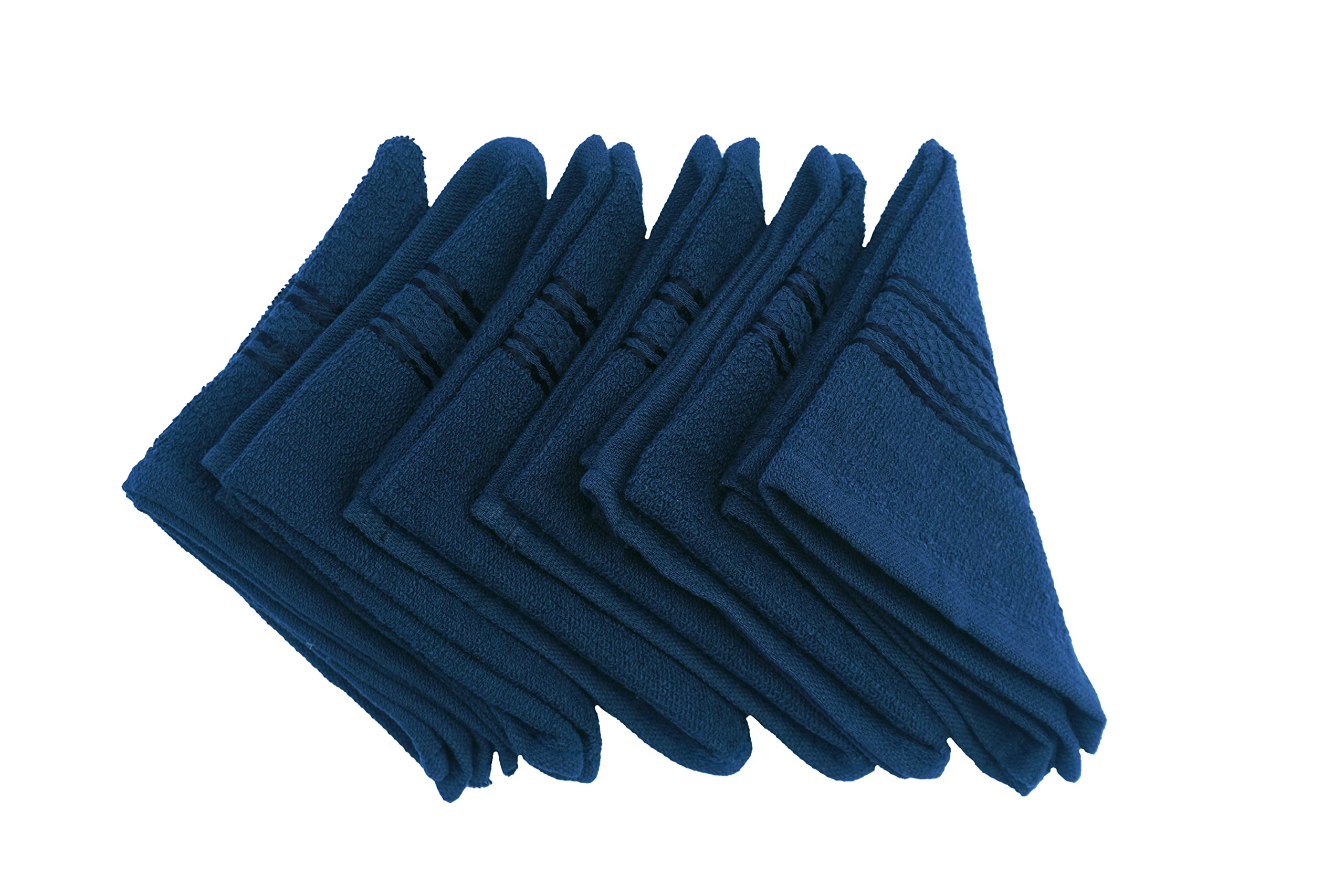 Premium 100% Cotton Face Towels for Women & Men - Ultra Soft Space Fly Silverline Fresh Loom Handkerchiefs - 5-Piece Set for Baby, Newborn & Daily Use - Gym, Travel, Makeup Removal & Skincare Essentials