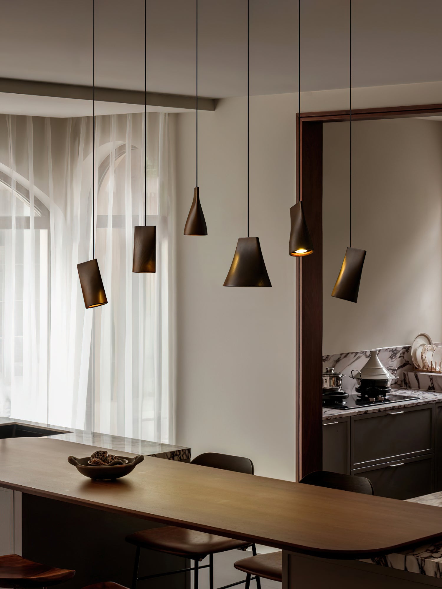 Bellwood Pendant Light - Modern Hanging Ceiling Lamp for Kitchen Island, Dining Room & Living Room Lighting - Stylish Industrial Farmhouse Decor