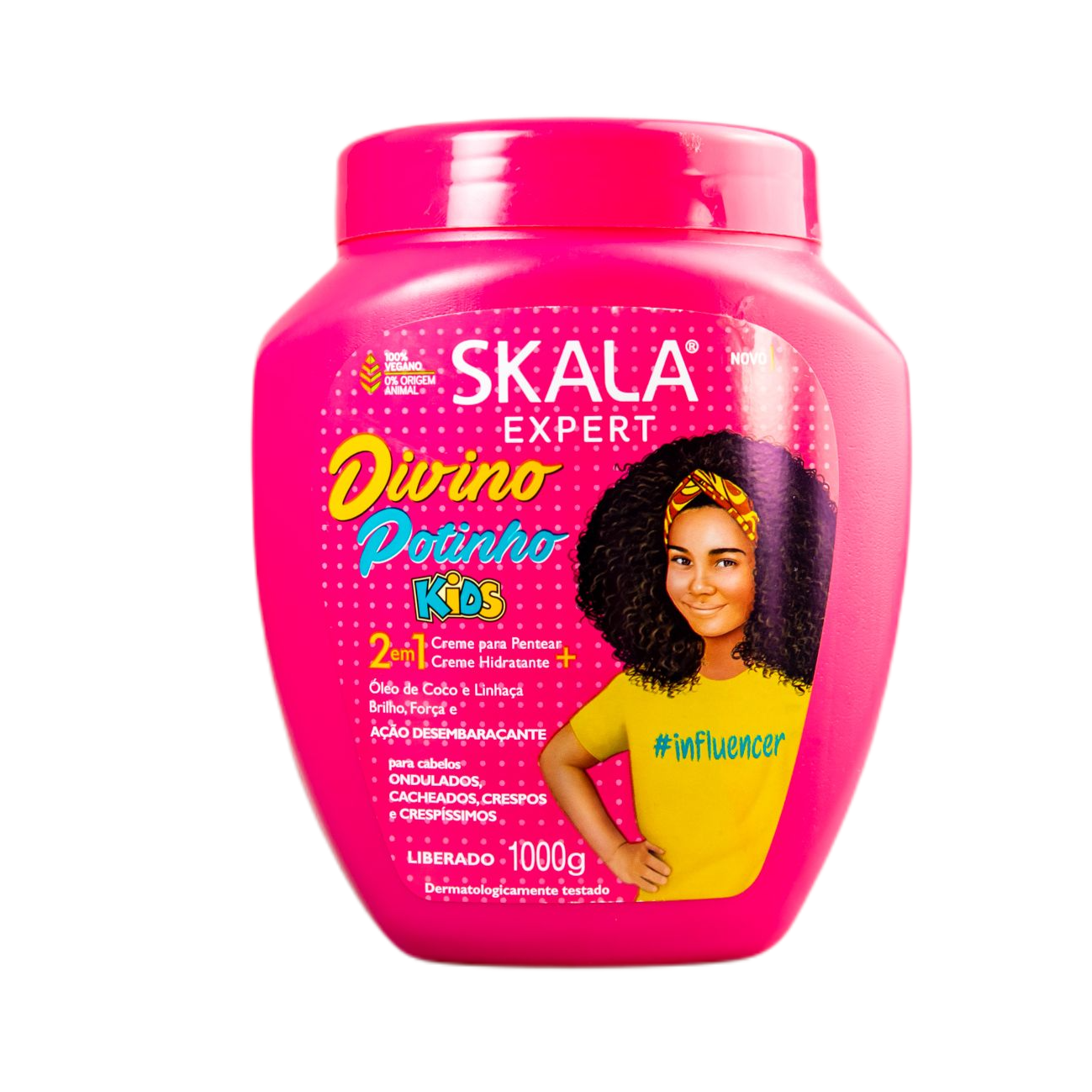 Skala Divine Potinho Kids Hair Treatment Cream - Nourishing & Moisturizing for Healthy, Shiny Hair - Perfect for Daily Care & Styling